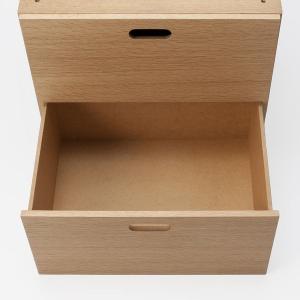 無印良品 スタッキングチェスト (引出し2段タ...の詳細画像4
