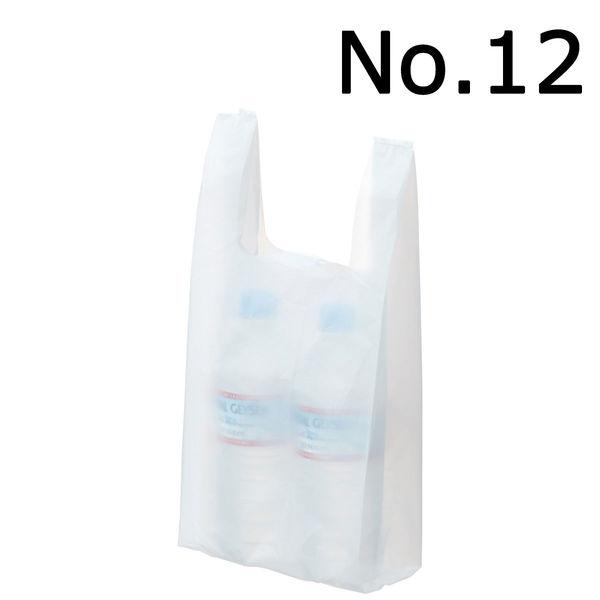 アスクル　レジ袋（乳白）　12号　幅180mm×マチ110mm×縦380mm　1袋（100枚入）  ...