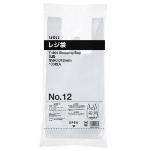 アスクル レジ袋(乳白) 12号 幅180mm...の詳細画像3