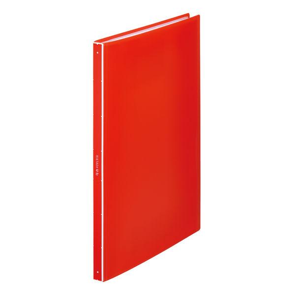 キングジム クリアーファイル ヒクタス(透明) アカ 7281TW-R 1冊