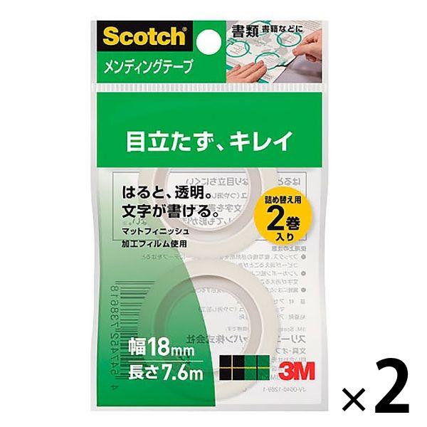 スリーエム(3M) スコッチ メンディングテープ 小巻 1インチ 巻芯径25mm 詰替用 補修 幅1...
