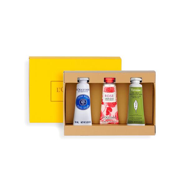 L’OCCITANE(ロクシタン)ミニハンドクリーム 3本セット(シア、ローズ、ヴァーベナ)ギフト ...