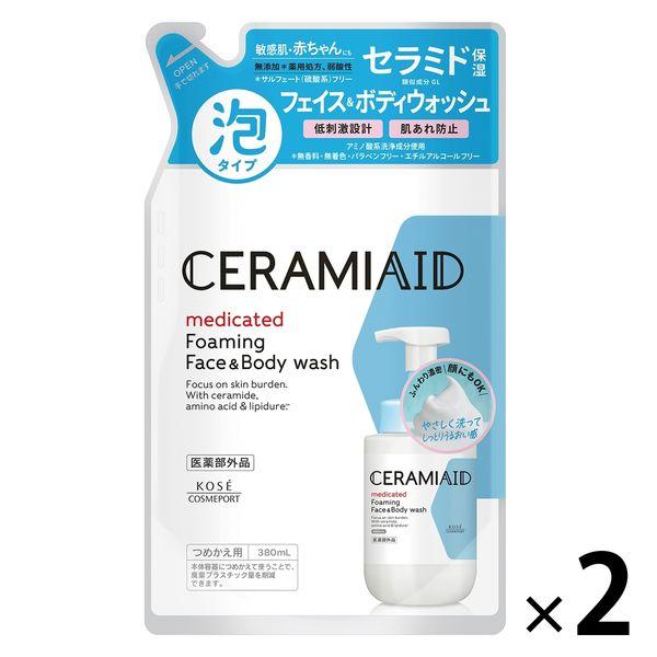 セラミエイド 薬用 フェイス＆ボディウォッシュ つめかえ 380mL×2個 コーセーコスメポート