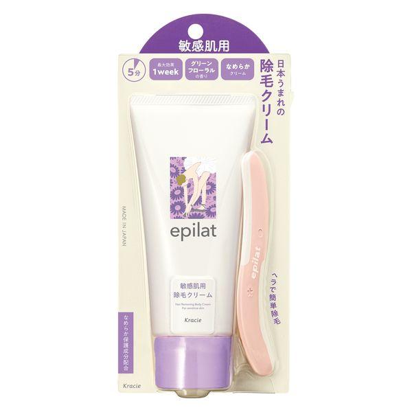 エピラット 除毛クリーム 敏感肌用 グリーンフローラルの香り 150g クラシエ