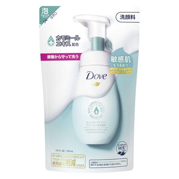 ダヴ（Dove）センシティブマイルド クリーミー泡洗顔料 つめかえ用 125mL 敏感肌 ユニリーバ