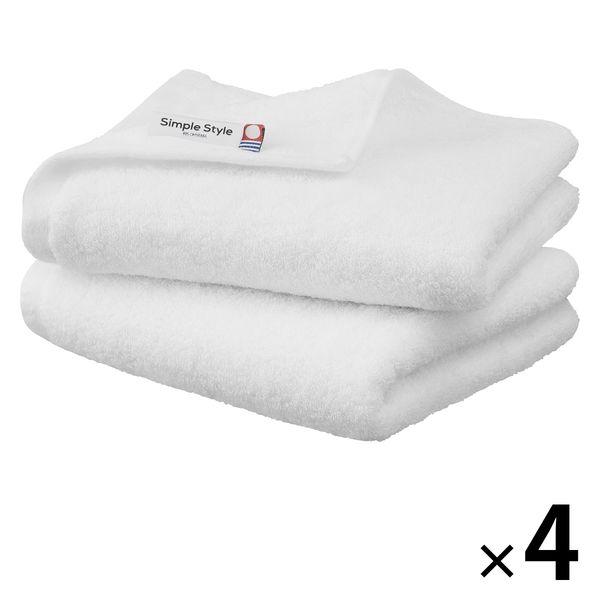 今治タオル ボリュームタッチフェイスタオル ホワイト（白） 約34×80cm 1セット（8枚：2枚入...