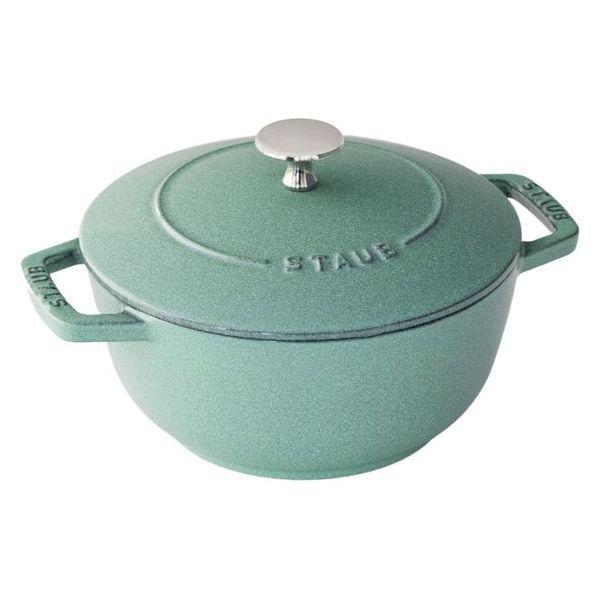 ストウブ Staub Wa-NABE M セージグリーン 18cm 1.66L IH・ガス兼用 1個...