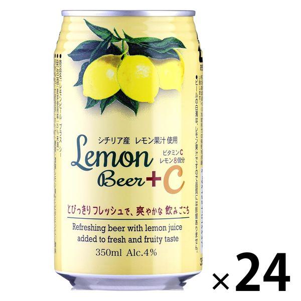 クラフトビール ビール フルーツビール 日本ビール レモンビール+C 350ml 缶 1箱 （24本...