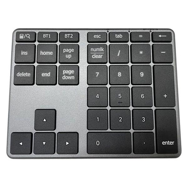 テンキー Bluetoothテンキーボード 超薄型 マルチペアリング Type-C充電式 IC-KP...