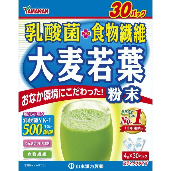山本漢方製薬 乳酸菌大麦若葉（徳用） 1箱（4g×30包） 青汁