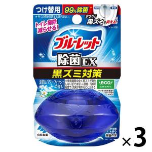 液体ブルーレットおくだけ除菌EX トイレタンク芳香洗浄剤 つけ替え用 パワーウォッシュの香り 67ml 1セット（3個）小林製薬