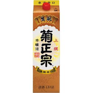 菊正宗 上撰 本醸造 生もと辛口 パック 1800ml 1本  日本酒