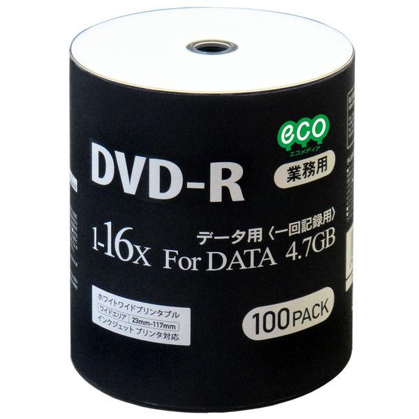 HIDISC DVD-R データ用 16倍速 ワイドプリンタブル DR47JNP100_BULK 1...