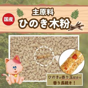 しっかり消臭するひのきの猫砂 森林からの贈りも...の詳細画像3