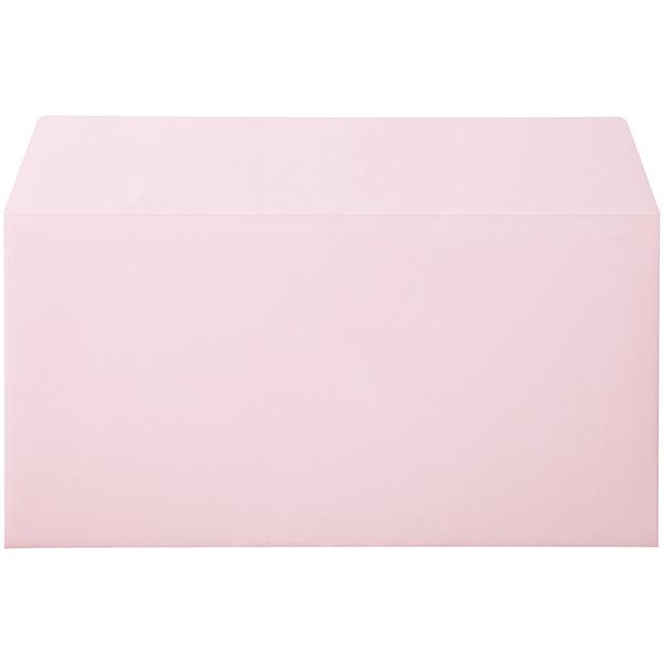 ムトウユニパック ナチュラルカラー封筒 長3横型 ピンク　テープ付 500枚（100枚×5袋）