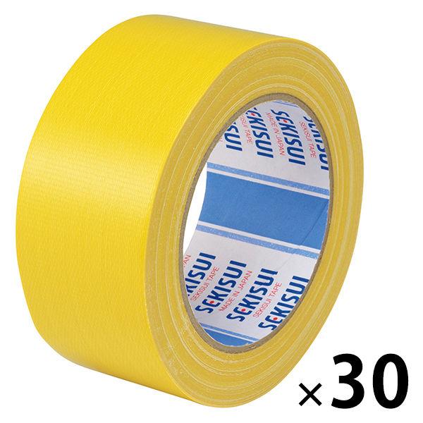 【ガムテープ】 カラー布テープ No.600V 0.22mm厚 幅50mm×長さ25m 黄 積水化学...