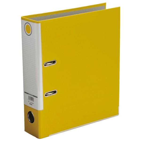 ハピラ レバー式アーチファイル A4タテ 背幅80mm イエロー SGLAF8YE 1箱（10冊入）