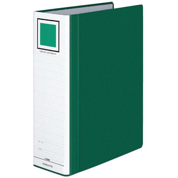 コクヨ（KOKUYO） チューブファイル エコツインR A4タテ 2穴 とじ厚80mm 緑（グリーン...