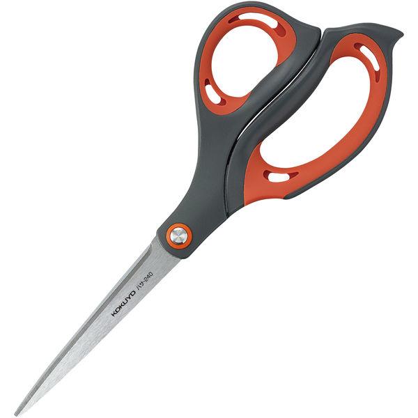 コクヨ はさみ エアロフィット スペリオ スタンダード ダークグレー ハサミ ハサ-240DM 1本