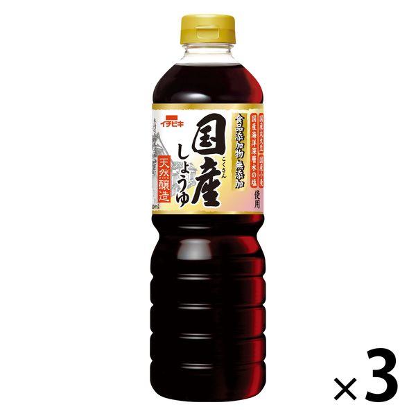 イチビキ 無添加国産しょうゆ 750ml 3本