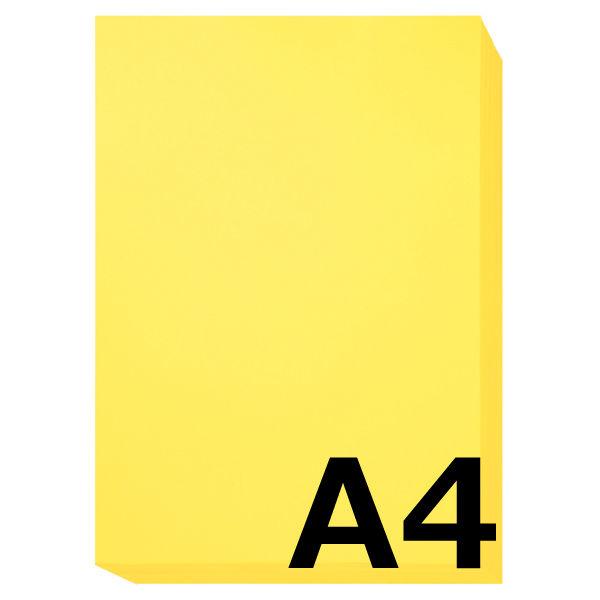 アスクル　カラーペーパー　A4　イエロー　1冊（100枚入）  オリジナル