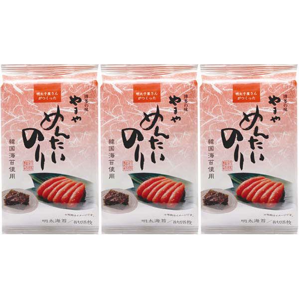 やまやコミュニケーションズ やまや韓国明太のり8枚8切×3P 1個