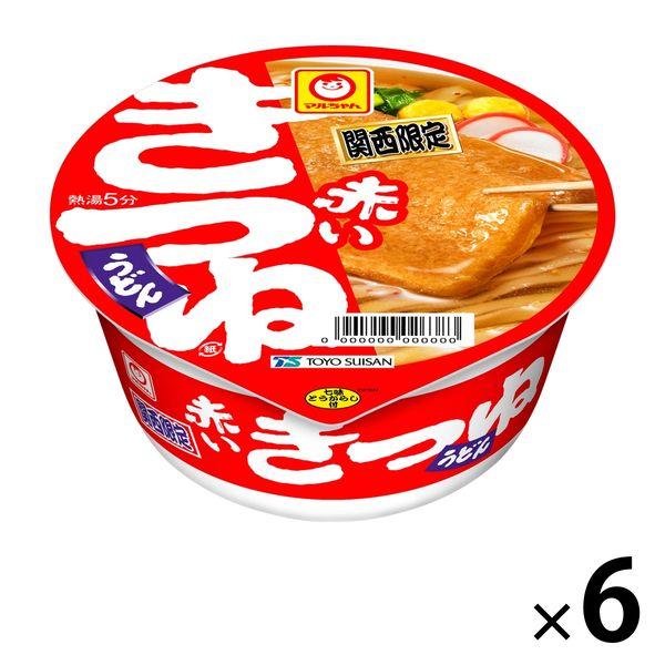 【セール】カップ麺　マルちゃん　赤いきつねうどん　関西　96g　1セット（6個）　東洋水産