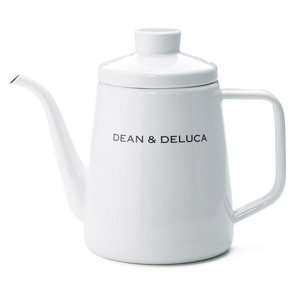 DEAN ＆ DELUCA（ディーンアンドデルーカ）ホーローケトル ロゴ入り ホワイト 1.0L 1...