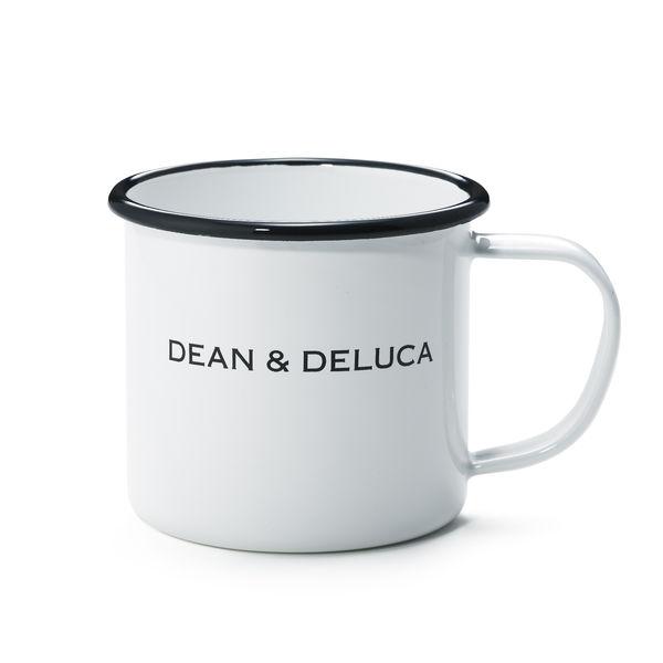 DEAN ＆ DELUCA　ホーローマグカップ ロゴ入り ホワイト 180cc