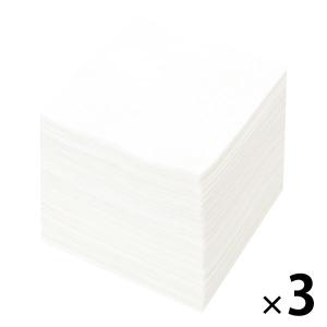 抗菌 カウンタークロス ハーフ ホワイト レーヨン100% 約30×30cm 1セット（1パック（100枚入）×3）