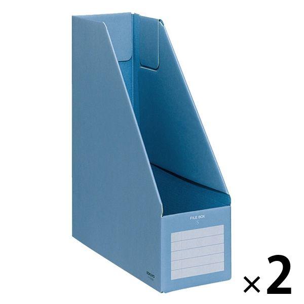 コクヨ ファイルボックスS A4タテ 背幅102mm 青 フ-E450B 2冊