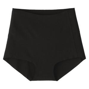 無印良品 婦人 肌あたりがやさしいリブショーツ L 黒 良品計画