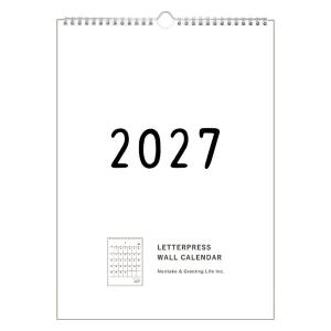 グリーティングライフ 【2027年版】壁掛カレンダー 360×260mm Noritake 日曜始まり C-1744-NT 1冊