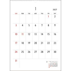 グリーティングライフ 【2027年版】壁掛カレ...の詳細画像1