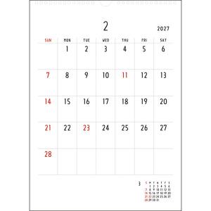 グリーティングライフ 【2027年版】壁掛カレ...の詳細画像2