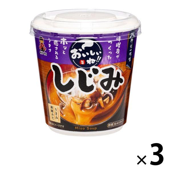 【セール】即席みそ汁　おいしいね！！　しじみ　51g　1セット（3個）　神州一味噌