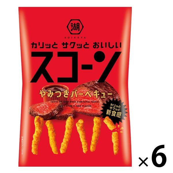 スコーン やみつきバーベキュー 6袋 湖池屋 スナック菓子 おつまみ