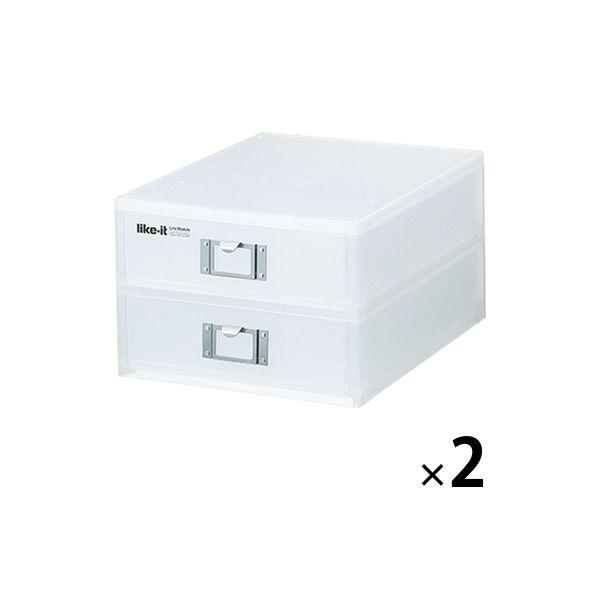 Like-it（ライクイット） A4ファイルユニット2段 ホワイト MX-52 ライフモジュール 2...