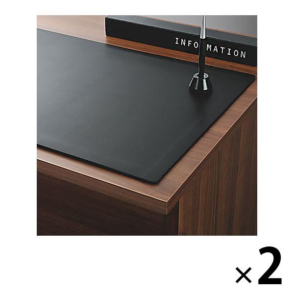 プラス デスクマット エグゼクティブタイプ 420×297mm 厚さ4.5mm レザー調 36638...