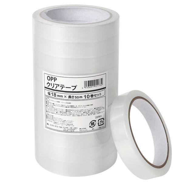 伊藤忠リーテイルリンク OPPクリアテープ 18mm×50m IRL-CT04 1パック（10巻入）