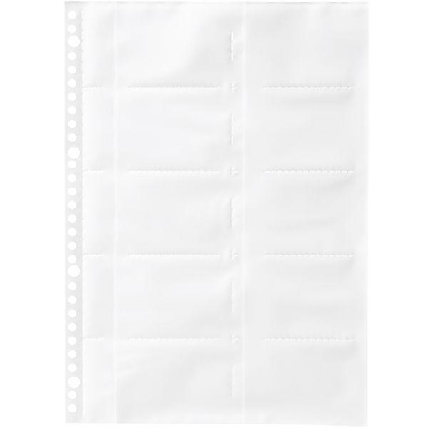 アスクル 名刺用ポケット A4 30穴両面タイプ 20枚 名刺ファイル用ポケット  オリジナル