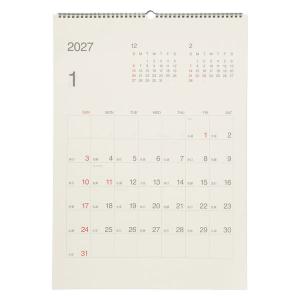 無印良品 バガス入りペーパー日曜始まり六輝カレンダー ２０２７年１月〜１２月 壁掛け用 Ａ２ 約５９４×４２０ｍｍ 良品計画