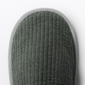 無印良品 綿ラインキルトスリッパ L 25〜2...の詳細画像3