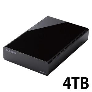 エレコム HDD 外付けハードディスク 4TB ファンレス静音設計 ブラック ELD-HTV040UBK 1台
