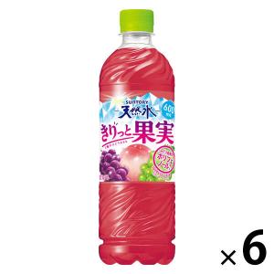 サントリーフーズ サントリー天然水 きりっと果実 2種のぶどう＆もも 600ml 1セット(6本)