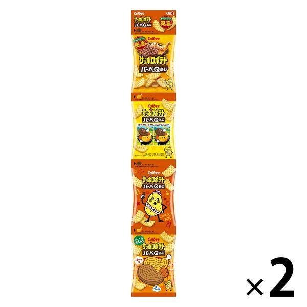 サッポロポテト バーベＱあじ ミニ 9g×4連 食べきり 小袋 小分け お配り向け   1セット（1...