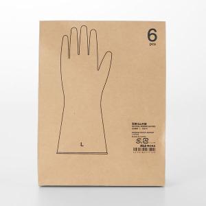 無印良品 天然ゴム手袋 左右兼用 L 6枚入 ...の詳細画像1