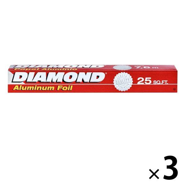 DIAMOND（ダイヤモンド）厚手 アルミホイル 厚手 30.4cm×7.62m 1セット（3本） ...