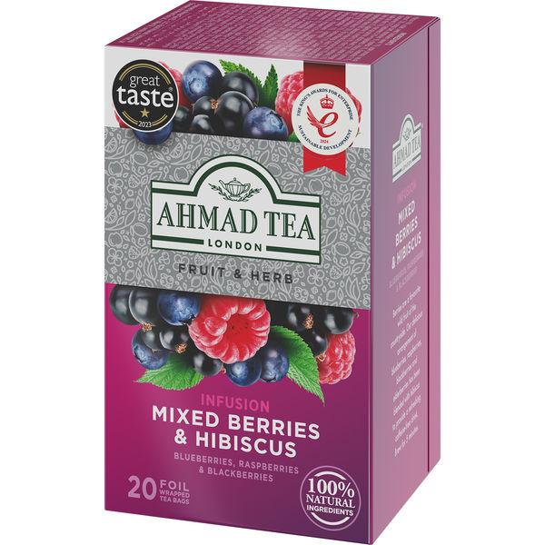 （ハーブティー）AHMAD TEA (アーマッドティー） ミックスベリー ティーバッグ 1箱（20バ...