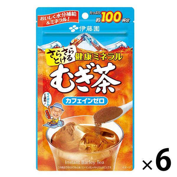 【水出し可】伊藤園 健康ミネラルむぎ茶 粉末 1箱（80g×6袋）